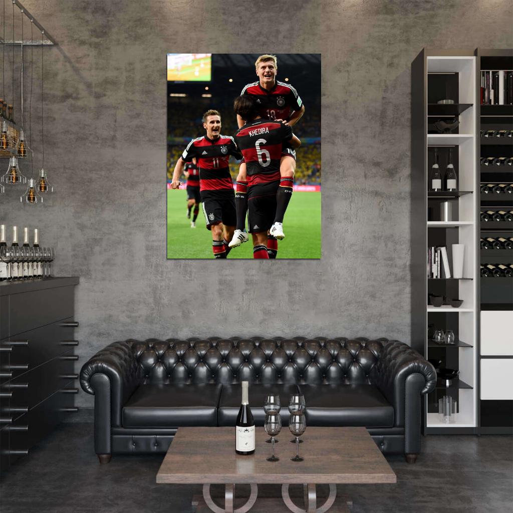 Tony Kroos Sami Khedira Miroslav Klose Germany Wall Art Print Poster