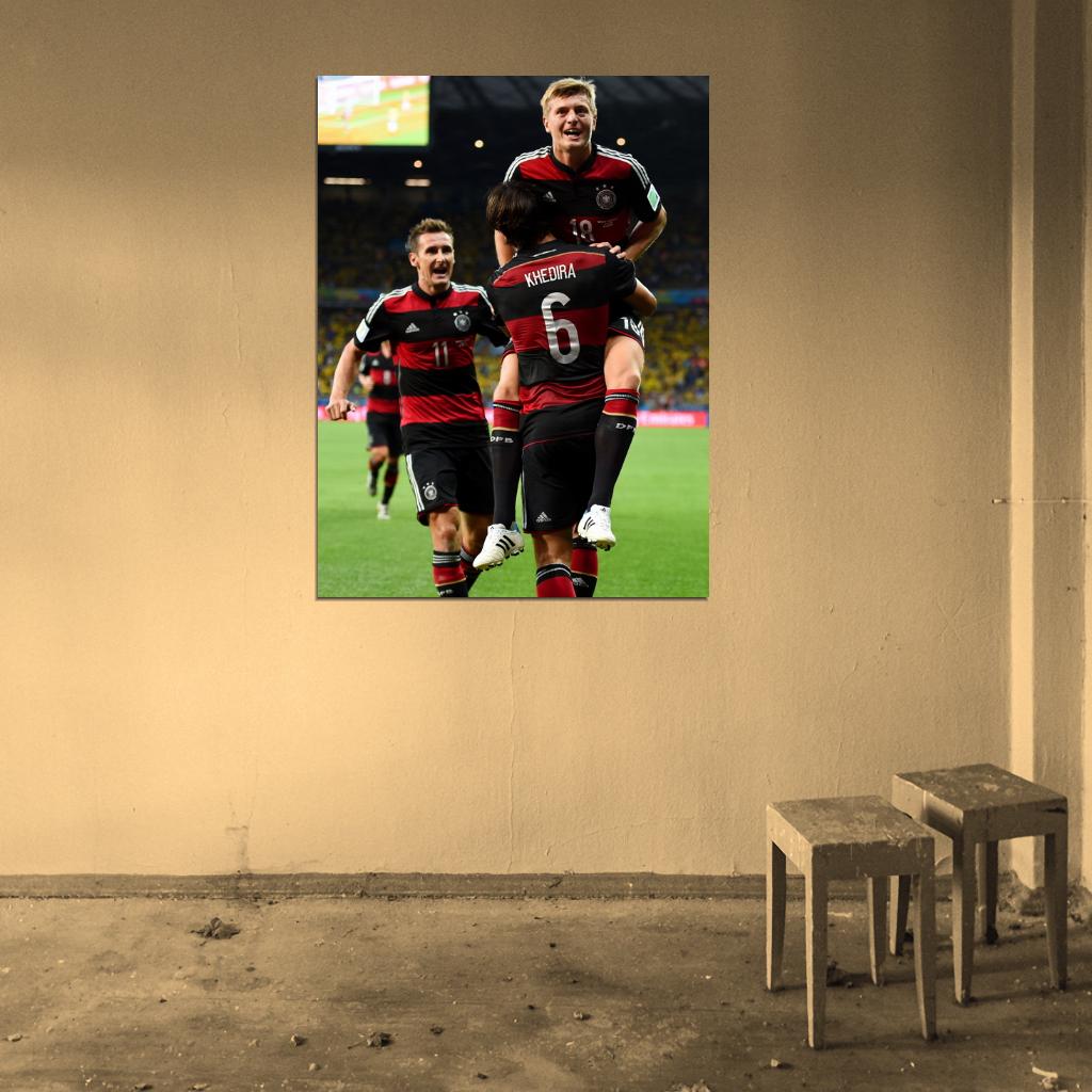 Tony Kroos Sami Khedira Miroslav Klose Germany Wall Art Print Poster