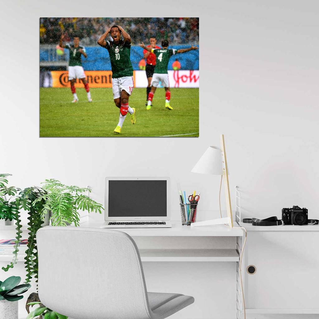 Giovani dos Santos Frustration Cancelled Goal Mexico Wall Art Print Poster