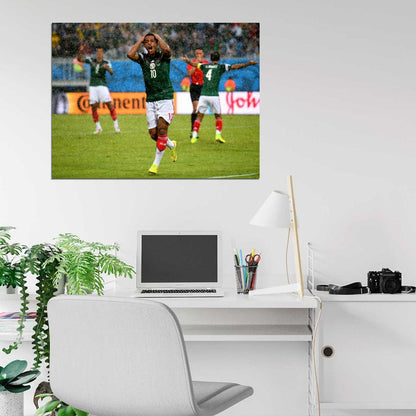 Giovani dos Santos Frustration Cancelled Goal Mexico Wall Art Print Poster