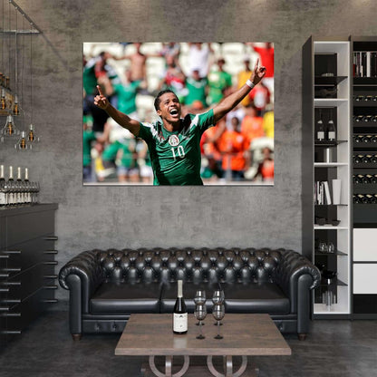 Giovani dos Santos Goal Mexico 2014 World Cup Football Wall Art Print Poster