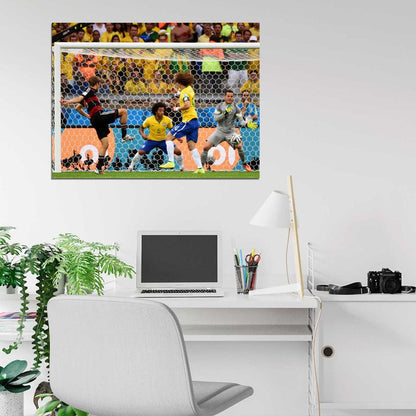 Thomas Muller Shot Volley Goal Germany 2014 World Cup Wall Art Print Poster