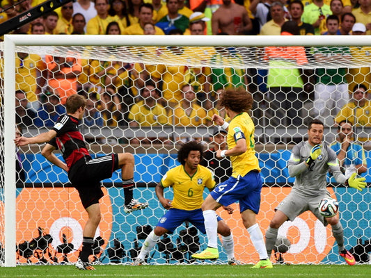 Thomas Muller Shot Volley Goal Germany 2014 World Cup Wall Art Print Poster