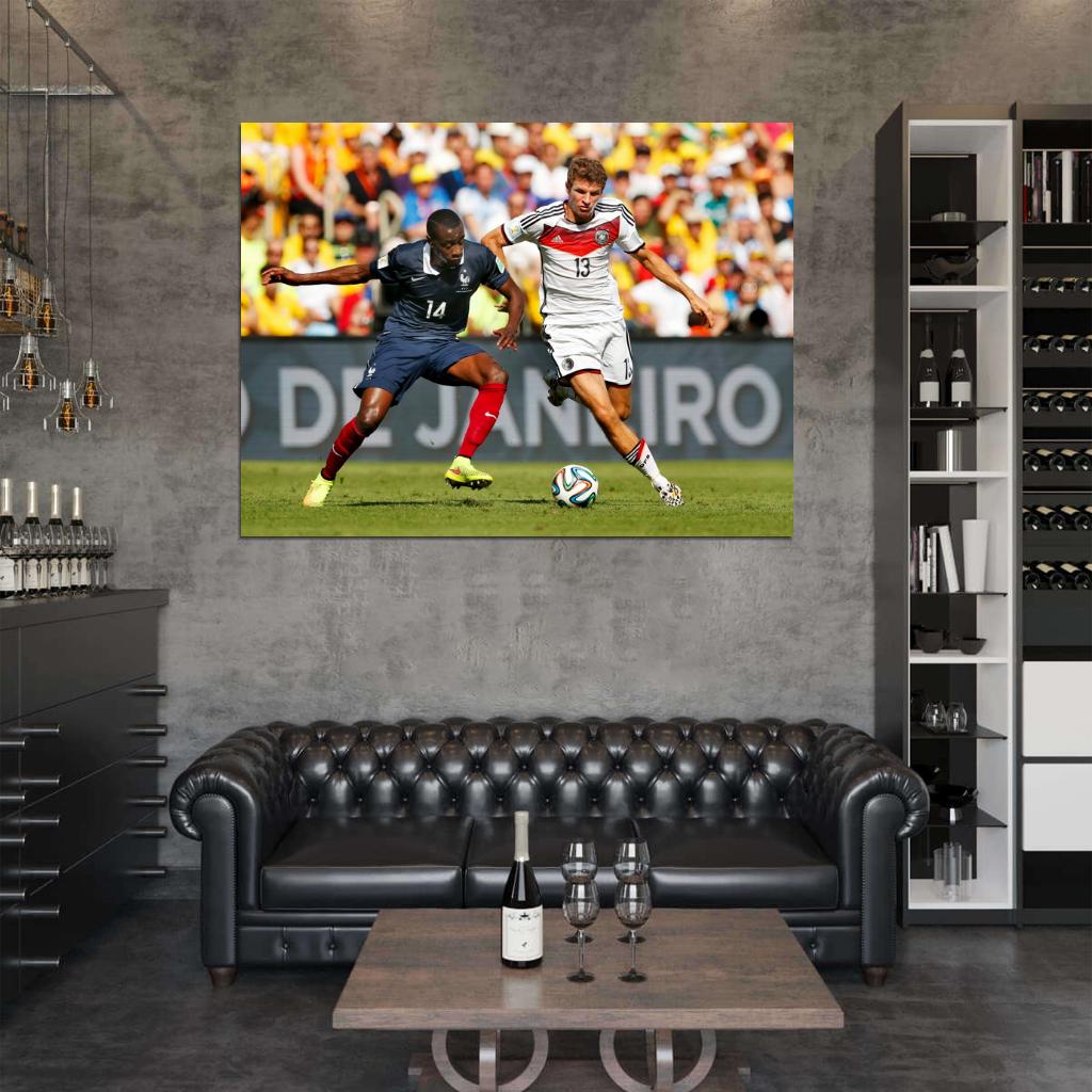 Thomas Muller Dribbling Germany World Cup Brazil Wall Art Print Poster