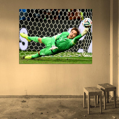 Tim Krul Penalty Kick Save Netherlands Football Wall Art Print Poster