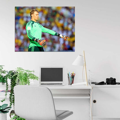 Manuel Neuer Goalkeeper Germany World Cup Football Wall Art Print Poster