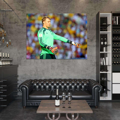 Manuel Neuer Goalkeeper Germany World Cup Football Wall Art Print Poster