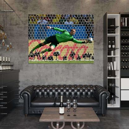 Manuel Neuer Goalkeeper Amazing Save Jump Germany Wall Art Print Poster