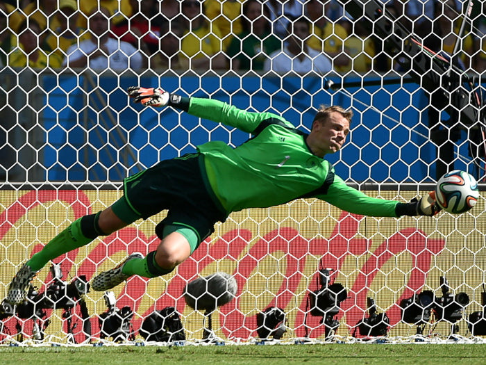 Manuel Neuer Goalkeeper Amazing Save Jump Germany Wall Art Print Poster