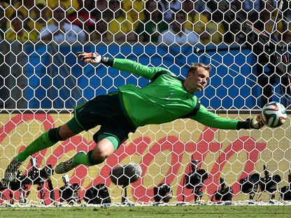 Manuel Neuer Goalkeeper Amazing Save Jump Germany Wall Art Print Poster