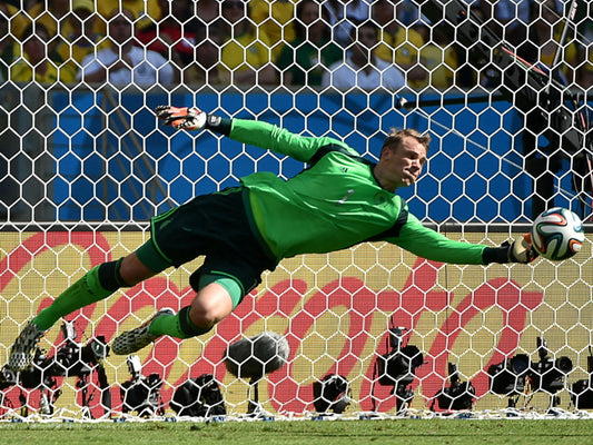 Manuel Neuer Goalkeeper Amazing Save Jump Germany Wall Art Print Poster