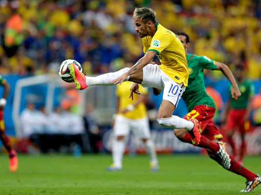 Neymar Jr Air Amazing World Cup Brazil Soccer Football Wall Art Print Poster