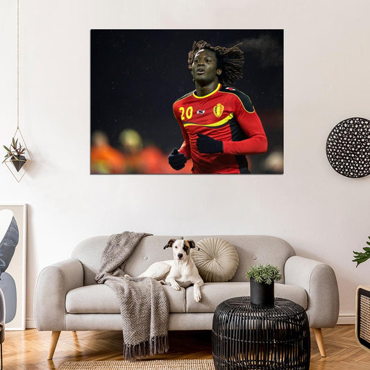 Romelu Lukaku Portrait Awesome Belgium Soccer Football Wall Art Print Poster