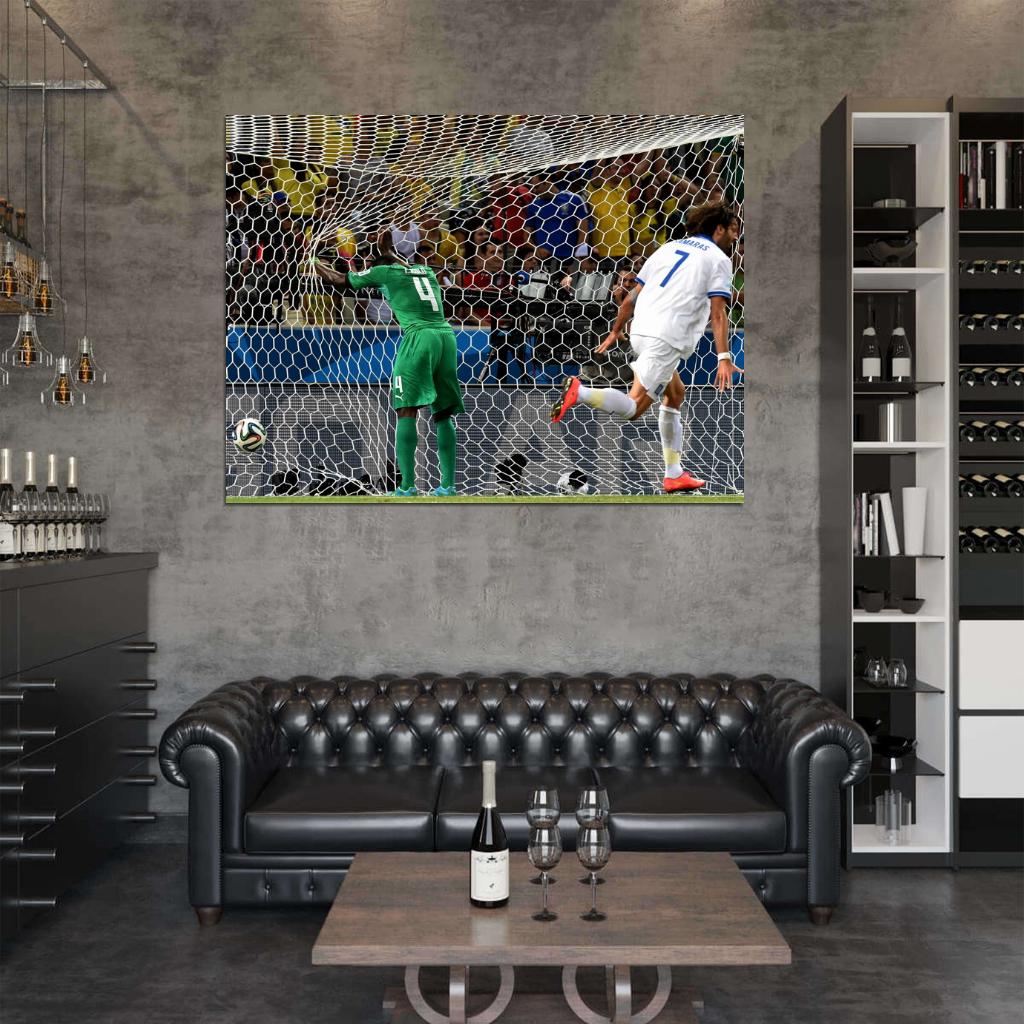 Georgios Samaras Goal Greece FIFA World Cup Football Wall Art Print Poster