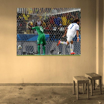 Georgios Samaras Goal Greece FIFA World Cup Football Wall Art Print Poster