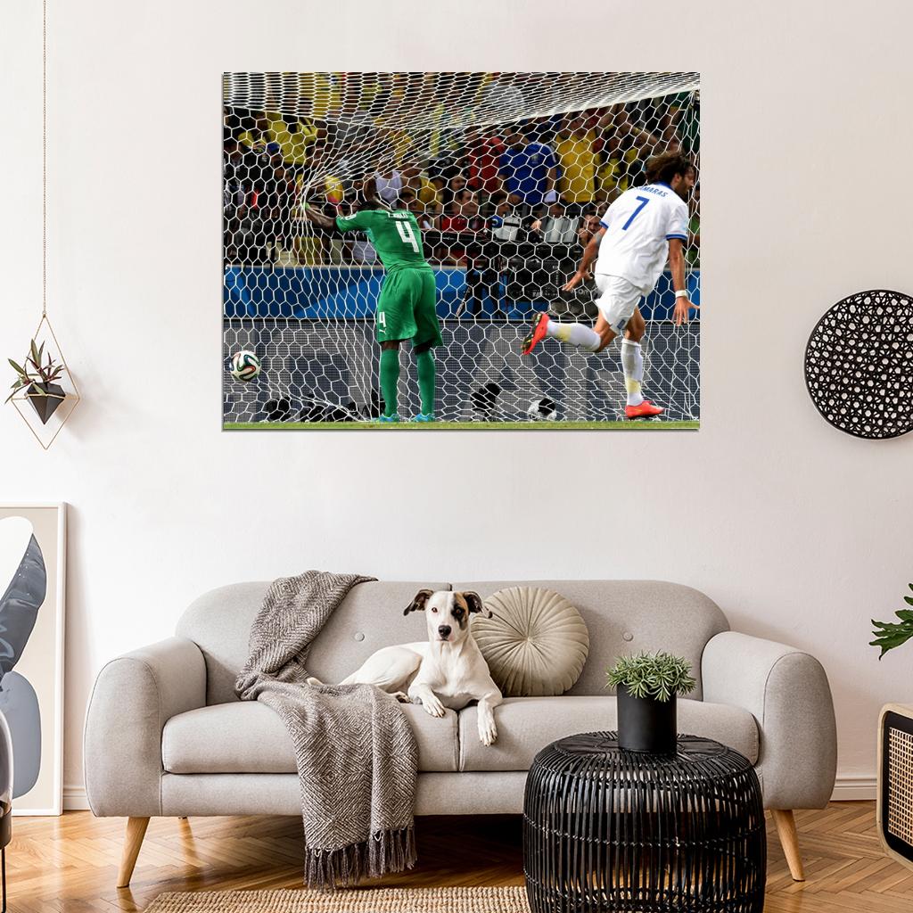 Georgios Samaras Goal Greece FIFA World Cup Football Wall Art Print Poster