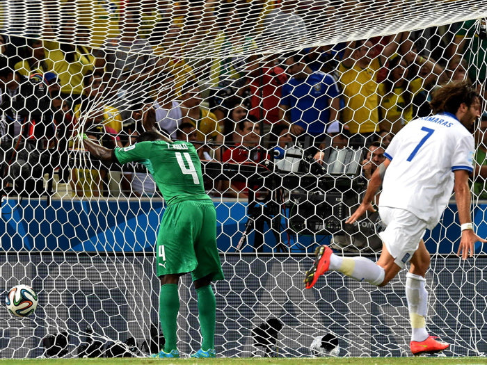 Georgios Samaras Goal Greece FIFA World Cup Football Wall Art Print Poster