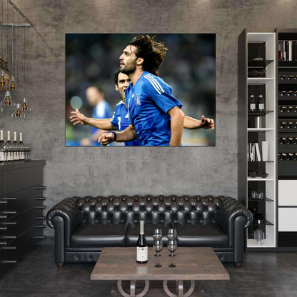 Georgios Samaras Goal Celebration Greece Football Wall Art Print Poster