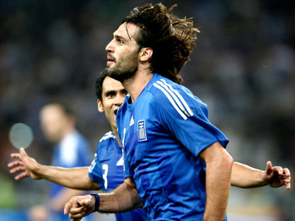 Georgios Samaras Goal Celebration Greece Football Wall Art Print Poster