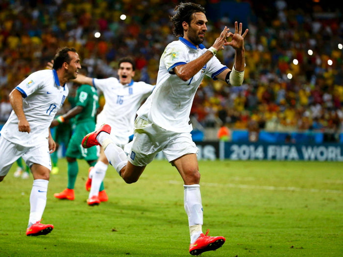 Georgios Samaras Goal Amazing Greece Soccer Football Wall Art Print Poster