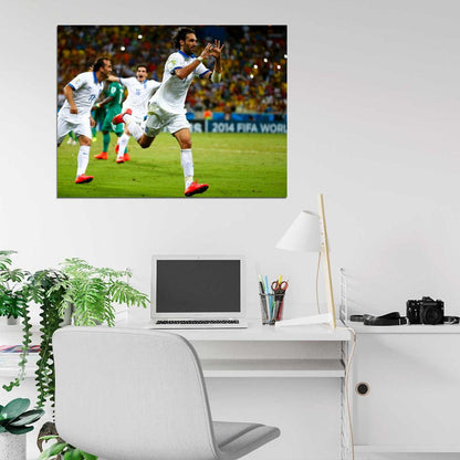 Georgios Samaras Goal Amazing Greece Soccer Football Wall Art Print Poster