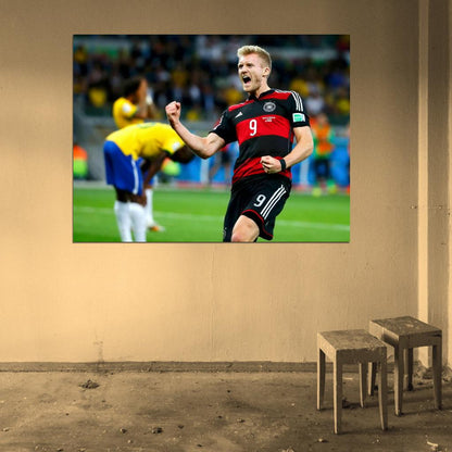 Andre Schurrle Goal Germany World Cup Soccer Football Wall Art Print Poster