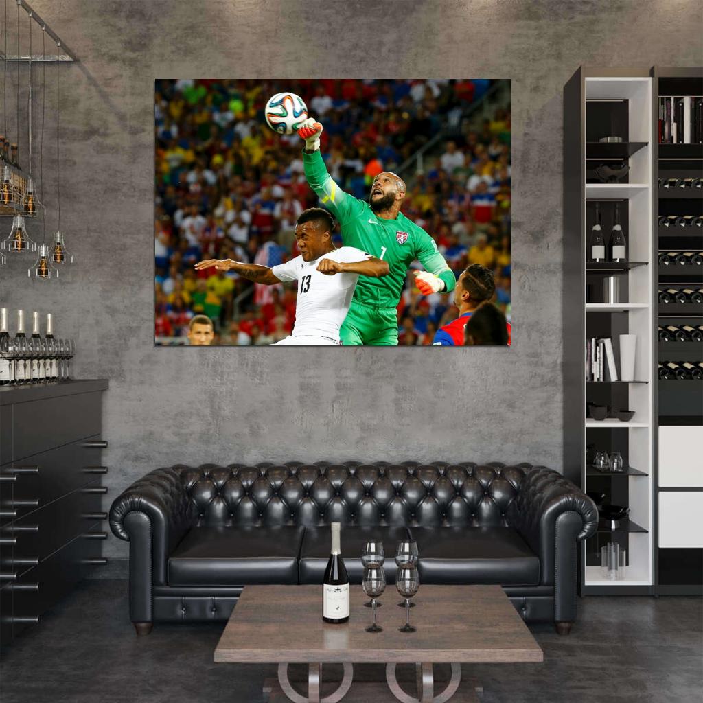Tim Howard Goalkeeper USA 2014 FIFA World Cup Brazil Wall Art Print Poster