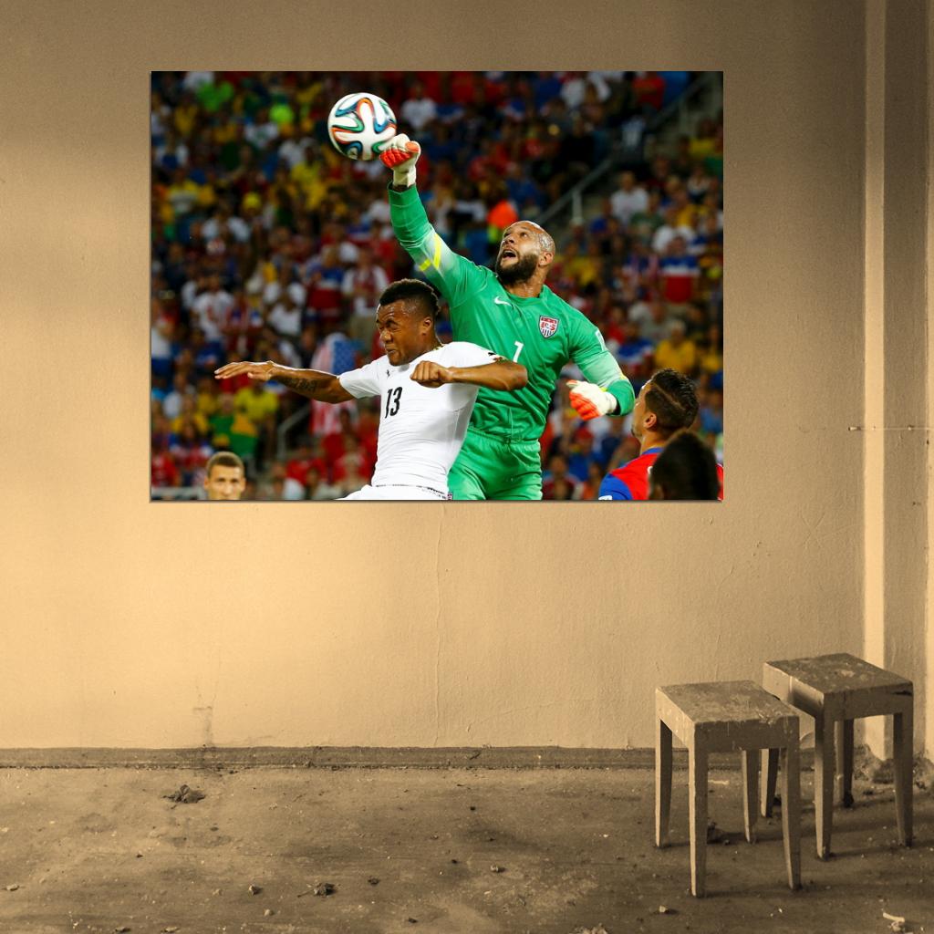 Tim Howard Goalkeeper USA 2014 FIFA World Cup Brazil Wall Art Print Poster