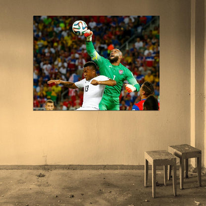Tim Howard Goalkeeper USA 2014 FIFA World Cup Brazil Wall Art Print Poster