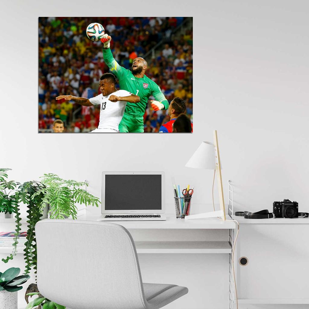 Tim Howard Goalkeeper USA 2014 FIFA World Cup Brazil Wall Art Print Poster