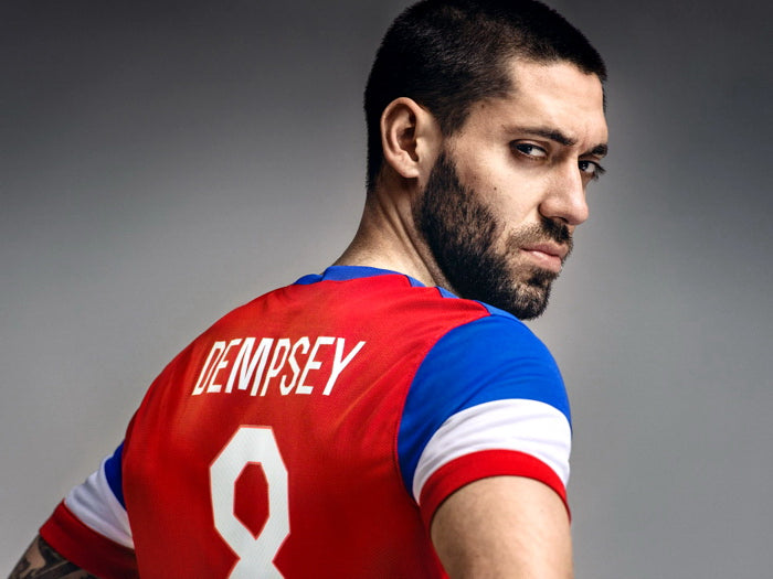 Clint Dempsey Captain Jersey USA FIFA World Cup Brazil Wall Art Print Poster