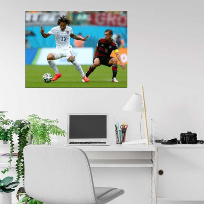 Jermaine Jones USA 2014 FIFA World Cup Brazil Soccer Wall Art Print Poster