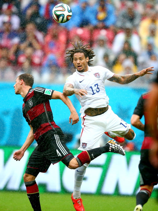 Jermaine Jones Header USA Brazil Soccer Football Wall Art Print Poster