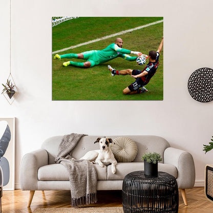 Tim Howard Save USA 2014 FIFA World Cup Brazil Soccer Wall Art Print Poster