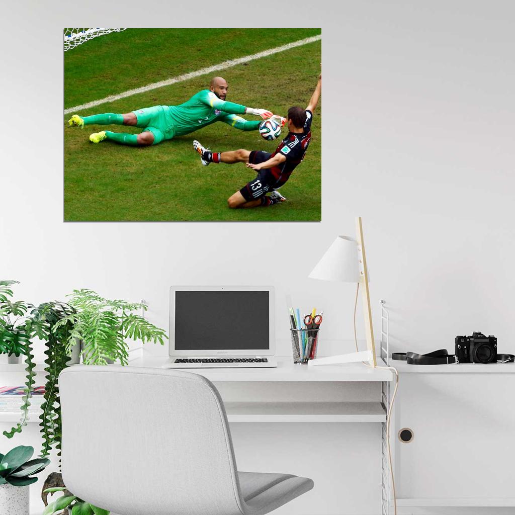 Tim Howard Save USA 2014 FIFA World Cup Brazil Soccer Wall Art Print Poster