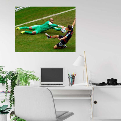 Tim Howard Save USA 2014 FIFA World Cup Brazil Soccer Wall Art Print Poster