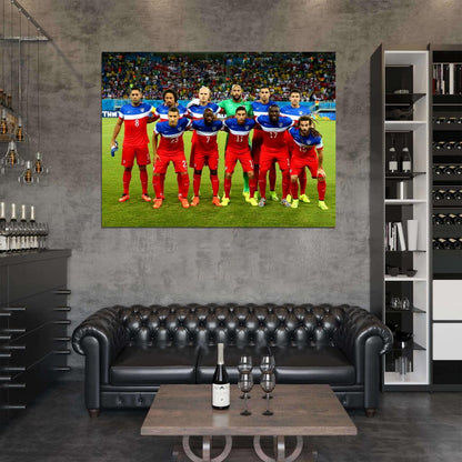Team Players USA 2014 FIFA World Cup Soccer Football Wall Art Print Poster