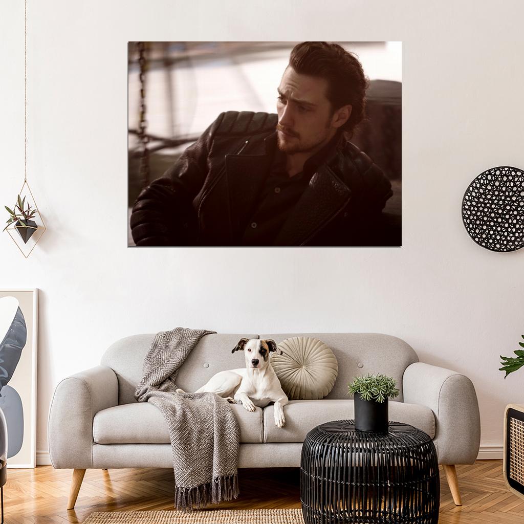 Aaron Taylor-Johnson Actor Portrait Handsome Rare Wall Art Print Poster