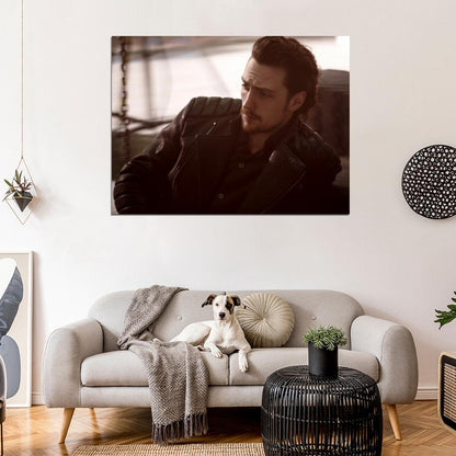 Aaron Taylor-Johnson Actor Portrait Handsome Rare Wall Art Print Poster