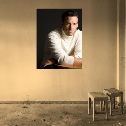 Ben Affleck Actor Portrait Handsome Wall Art Print Poster