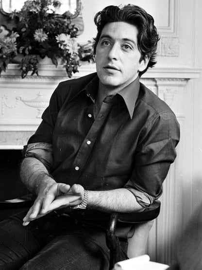 Al Pacino Brilliant Actor Young Handsome Charming BW Wall Art Print Poster