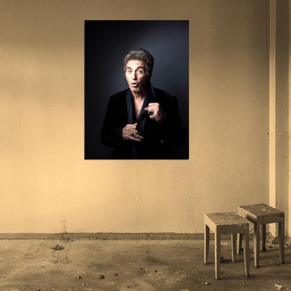 Al Pacino Great Awesome Actor Fist Rings Wall Art Print Poster
