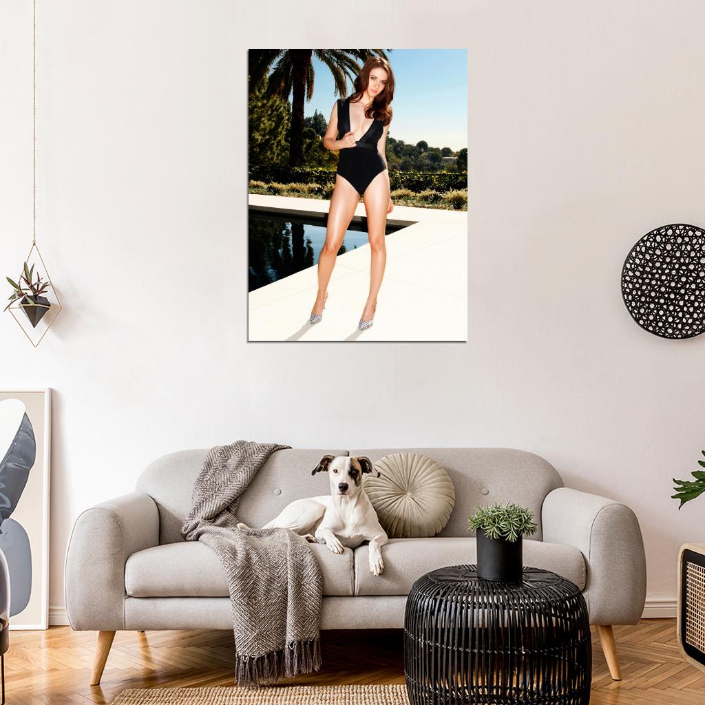 Alison Brie Swimsuit High Heels Beautiful Hot Sexy Wall Art Print Poster