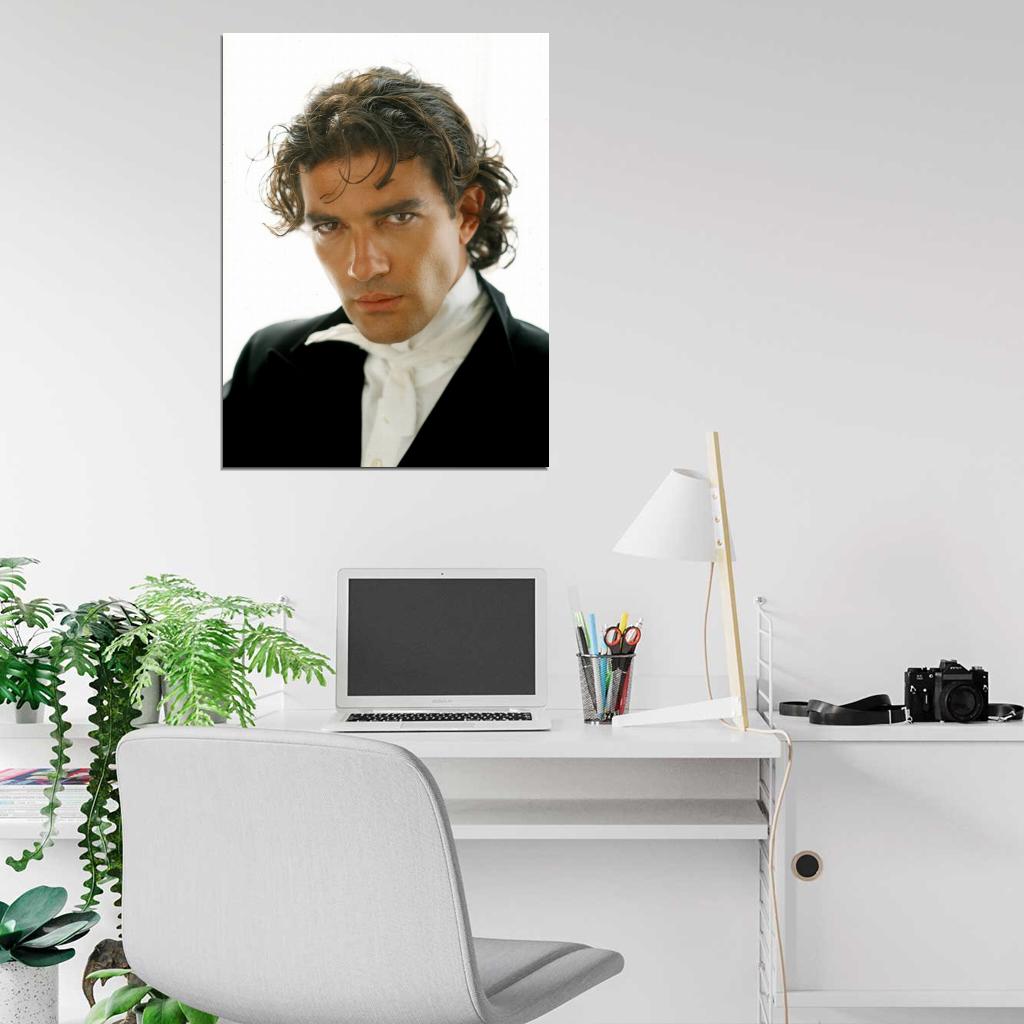 Antonio Banderas Amazing Young Handsome Portrait Wall Art Print Poster