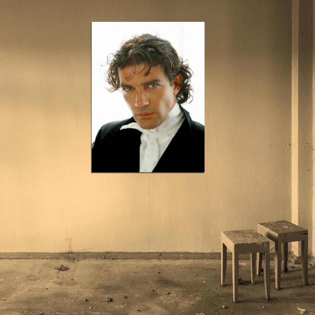 Antonio Banderas Amazing Young Handsome Portrait Wall Art Print Poster