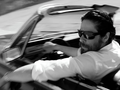 Benicio del Toro Sunglasses Beard Handsome Amazing BW Wall Art Print Poster