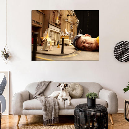 Bill Murray Sleeping Cap Road Street City Actor Rare Wall Art Print Poster
