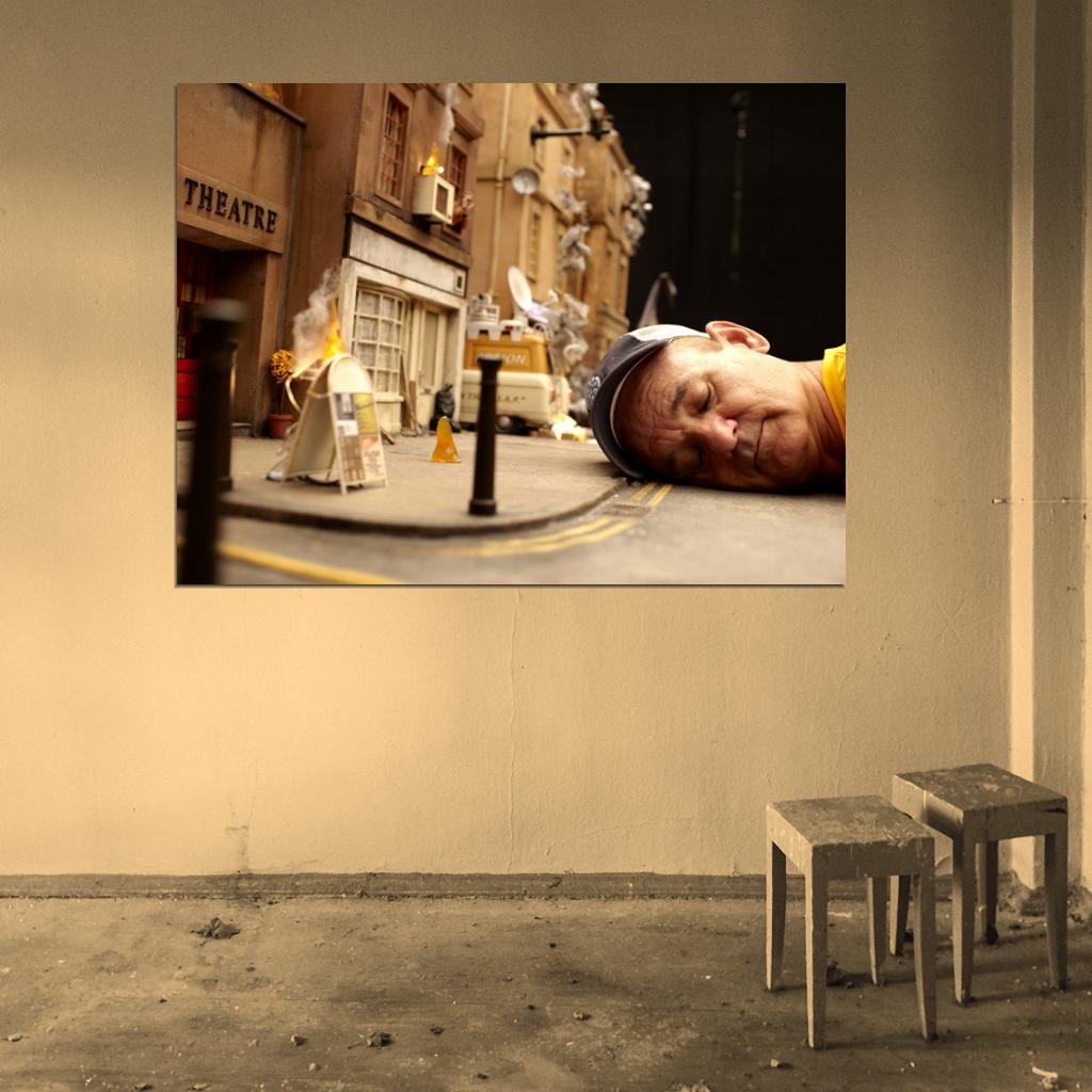 Bill Murray Sleeping Cap Road Street City Actor Rare Wall Art Print Poster