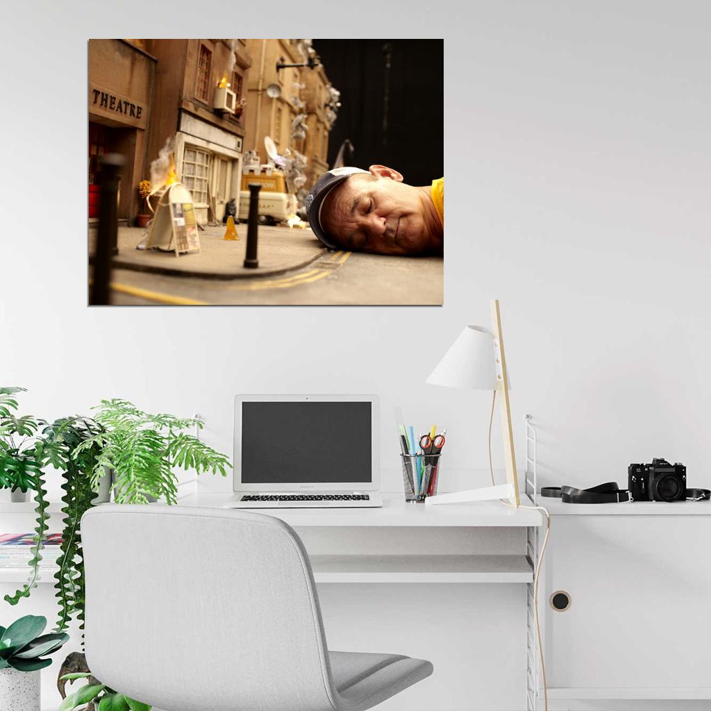Bill Murray Sleeping Cap Road Street City Actor Rare Wall Art Print Poster