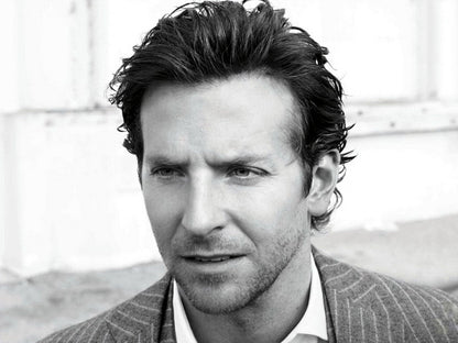 Bradley Cooper Suit Portrait Handsome Awesome Actor BW Wall Art Print Poster